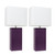 Table Lamps with Square Shade - 21" - Eggplant Purple - Set of 2 - IMAGE 1