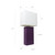 Table Lamps with Square Shade - 21" - Eggplant Purple - Set of 2 - IMAGE 4