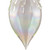 Transparent Iridescent Glass Teardrop Finial Christmas Ornament - 5" - Green - IMAGE 5