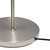 Brushed Nickel-Finish Floor Lamp with Drum Shade - 58" - Silver and White - IMAGE 5