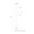 71.75" White Elegant Floor Lamp with Reading Light - IMAGE 5
