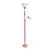 Torchiere Floor Lamp with Reading Light - 71" - Rose Gold and White - IMAGE 1