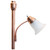 Torchiere Floor Lamp with Reading Light - 71" - Rose Gold and White - IMAGE 4
