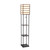 Etagere Floor Lamp with Storage Shelves - 60" - Black and Brown - IMAGE 3