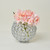 Crystal Chrome Base Circular Bowl Candle Holder - 6" - Clear - IMAGE 5