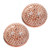 Crystal 2-Light Round Ceiling Flush Mounts - 13" - Rose Gold - Set of 2 - IMAGE 1