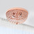 Crystal 2-Light Round Ceiling Flush Mounts - 13" - Rose Gold - Set of 2 - IMAGE 2