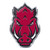 3.25” NCAA University of Arkansas Razorbacks Embossed Automotive Emblem - IMAGE 1