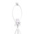 Geometric Wired Table Lamp with Tapered Shade - 23.5" - Matte White