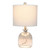 Hammered Glass Jar Table Lamp with Shade - 20" - Gray - IMAGE 3
