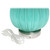 Pleated Glass Table Lamp with Shade - 23.25" - White and Green - IMAGE 6