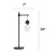 Beacon Table Lamp with Globe Glass Shade - 24" - Matte Black and Clear - IMAGE 3