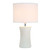 Hourglass Table Lamp with Drum Shade - 16.5" - Cream and White - IMAGE 6