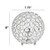Elipse Ball Sequin Table Lamp with Feet- 8" - Silver - IMAGE 3
