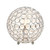 Elipse Ball Sequin Table Lamp with Feet- 8" - Silver - IMAGE 4