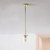 Adjustable Hanging Pendant Fixture with Cylindrical Shade - 53" - Gold - IMAGE 2