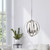 Globe Hanging Pendant Ceiling Light Fixture - 64" - Brushed Nickel Finish - IMAGE 2