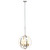 Globe Hanging Pendant Ceiling Light Fixture - 64" - Brushed Nickel Finish - IMAGE 4
