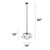 Wired Paragon Hanging Pendant Ceiling Light Fixture - 60" - Black - IMAGE 3