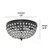 Crystal 2-Light Round Ceiling Flush Mounts - 13" - Bronze - Set of 2 - IMAGE 4
