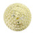 Crystal 2-Light Round Ceiling Flush Mount - 13" - Gold and Clear - IMAGE 1