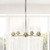 5-Light Hanging Pendant Chandelier - 64" - Antique Brass Finish - IMAGE 2