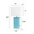 Leather Table Lamp with USB Charging Port and Shade - 21" - Blue - IMAGE 3