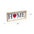 "Home" Rectangular Wooden Wall Sign - 23" - Brown and White - IMAGE 5