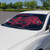 59" NCAA University of Arkansas Razorbacks Automotive Windshield Sun Shade - IMAGE 2