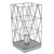 Geometric Square Table Lamp - 10.25" - Gray - IMAGE 1
