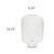 Lattice Cut Out Mesh Table Lamp - 12" - White