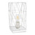 Geometric Square Table Lamp - 10.25" - White - IMAGE 1