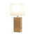 Leather Table Lamp with USB Charging Port and Shade - 21" - Khaki - IMAGE 6