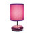 Small Stone Ceramic Table Lamp with Drum Shade - 10.25" - Purple - IMAGE 3