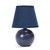 Mini Globe Table Lamp with Tapered Shade - 8.5" - Blue - IMAGE 1