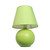 8.5" Green Mini Ceramic Globe Table Lamp with Tapered Shade - IMAGE 1