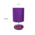 Small Stone Ceramic Table Lamps with Drum Shade - 10.25" - Purple - Set of 2 - IMAGE 5