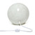 Cracked Mosaic Stone Ball Table Lamp - 8" - White - IMAGE 4