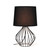 Geometrical Wired Table Lamp with Tapered Shade - 19.75" - Black