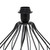 Geometrical Wired Table Lamp with Tapered Shade - 19.75" - Black