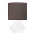 Raindrop Table Lamp with Drum Shade - 13.5" - Clear and Gray - IMAGE 1