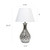 Ceramic Table Lamp with Tapered Shade - 20.5" - Silver and White - IMAGE 3