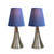 Mini Table Lamp with Tapered Shade - 11.5" - Blue - Set of 2 - IMAGE 5