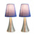 Mini Table Lamp with Tapered Shade - 11.5" - Blue - Set of 2