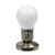Mini Touch Desk Lamp with Edison Style Bulb Shade - 9" - Silver and White - IMAGE 1