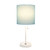 Stick Lamp with USB Charging Port - 19.5" - White and Aqua Blue