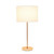 Stick Lamp with Drum Shade - 22.5" - Rose Gold and White - IMAGE 4