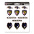 12ct NFL Baltimore Ravens Automotive Mini Decal Stickers 6.25” - IMAGE 1
