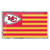 3.5" NFL Kansas City Chiefs Automotive Embossed State Flag Emblem - IMAGE 1