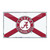 3.5" NCAA University of Alabama Automotive Embossed State Flag Emblem - IMAGE 1